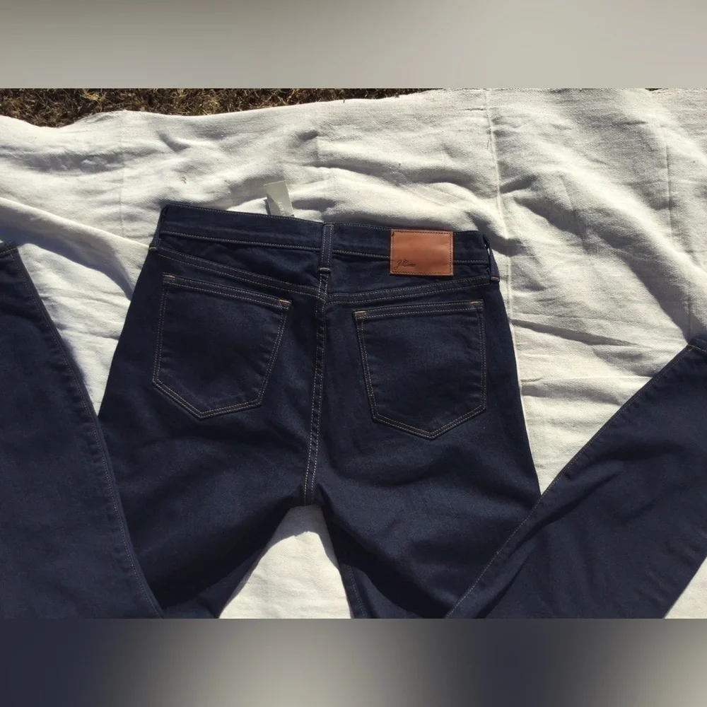 NWT New J.crew size 28 matchstick‎ jeans denim dark wash gorpcore boho 60s jcrew